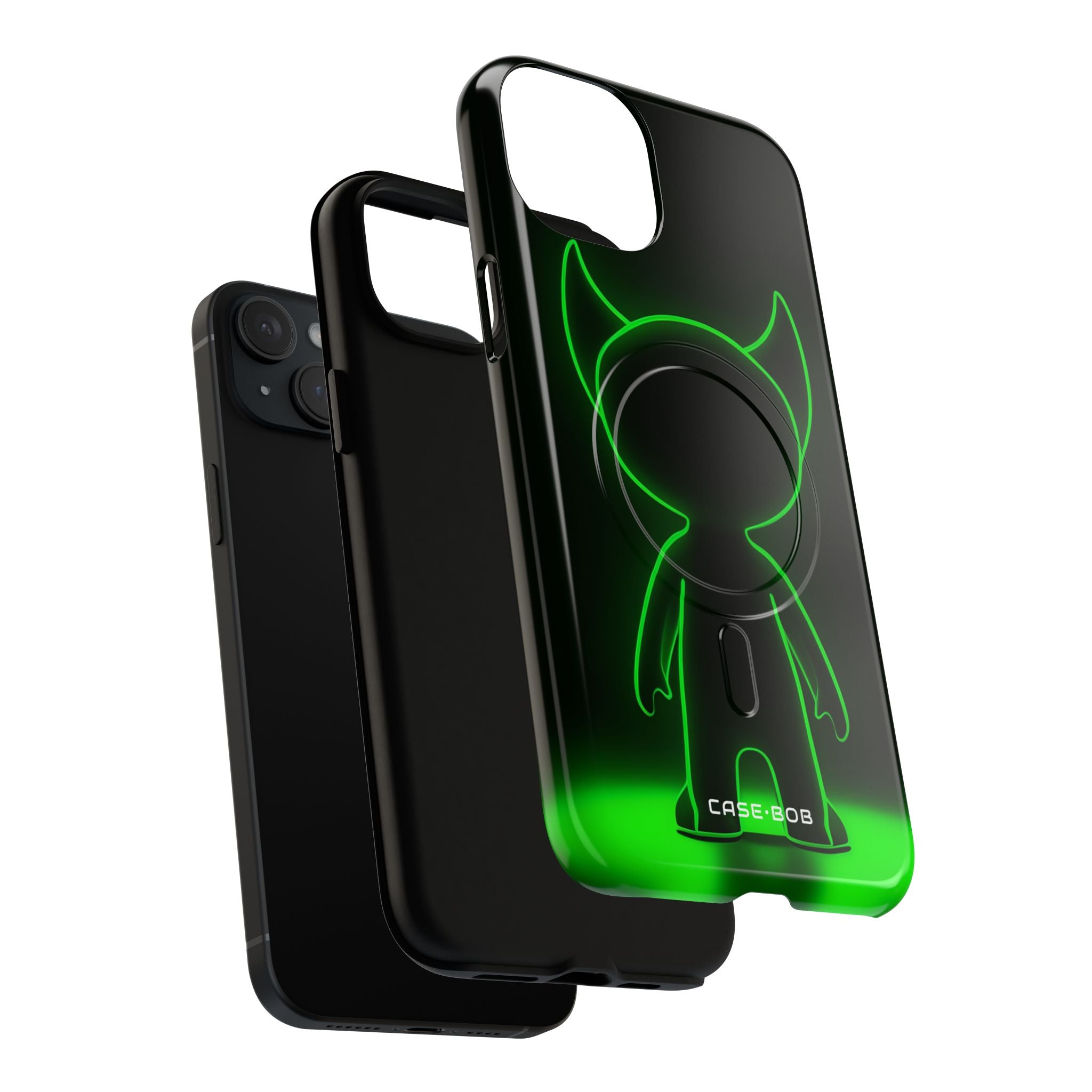 Neon Horned Glow iPhone 15 Plus Case - Tough+