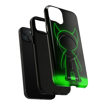 Neon Horned Glow iPhone 15 Plus Case - Tough+