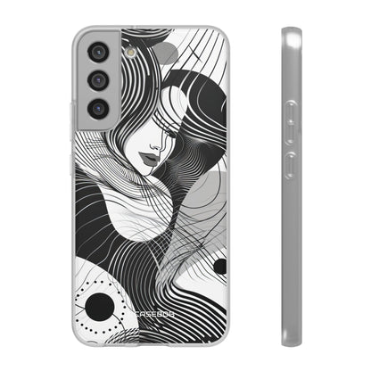 Fluid Noir Rhythm | Flexible Phone Case for Samsung Galaxy