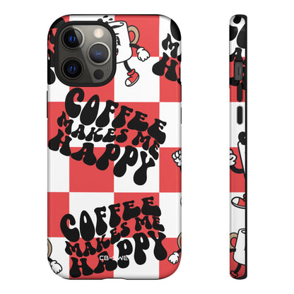 Joyful Coffee Celebration - iPhone Case