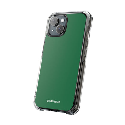 Dark Spring Green - Clear Impact Case for iPhone