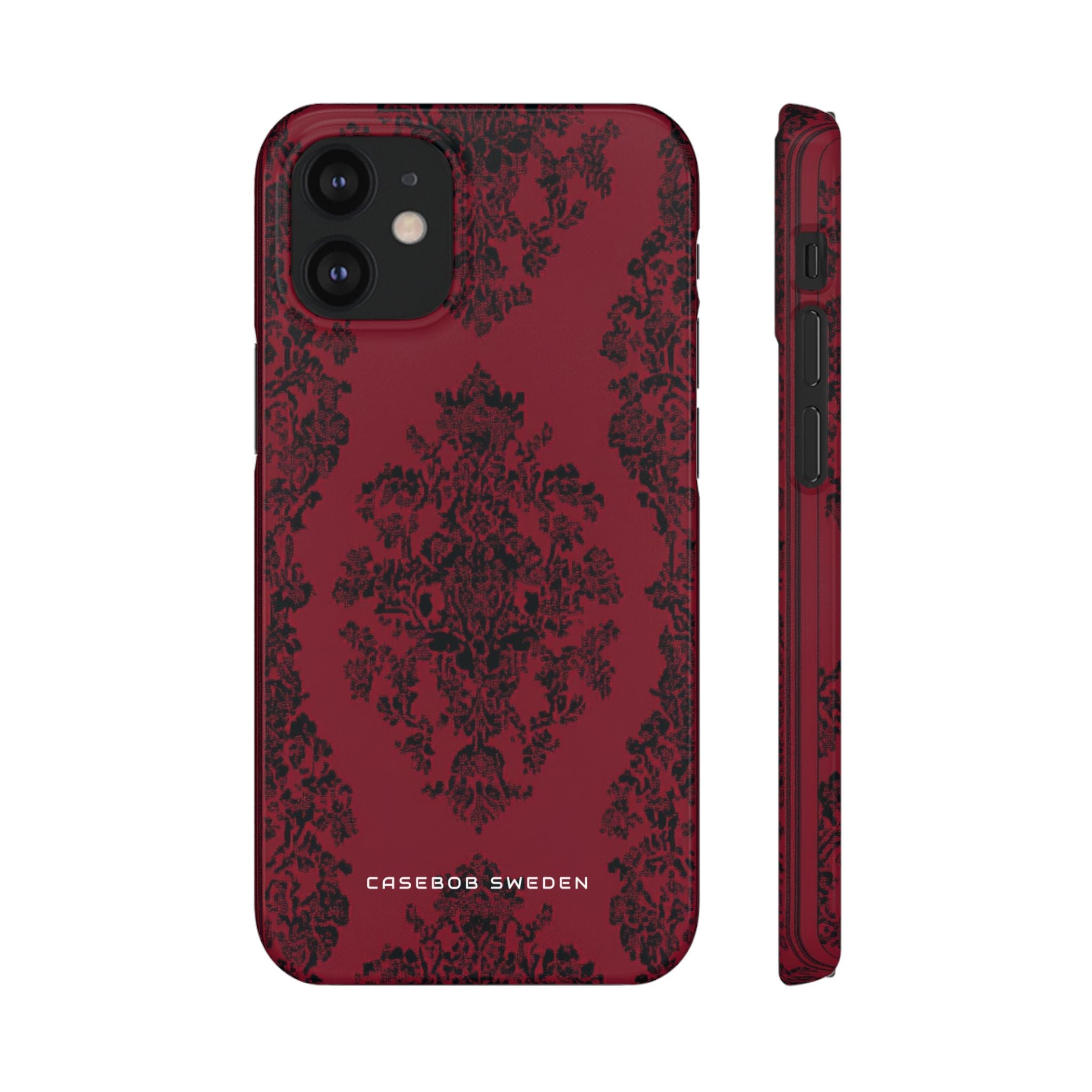 Gothic Crimson Elegance iPhone 12 - Slim Phone Case