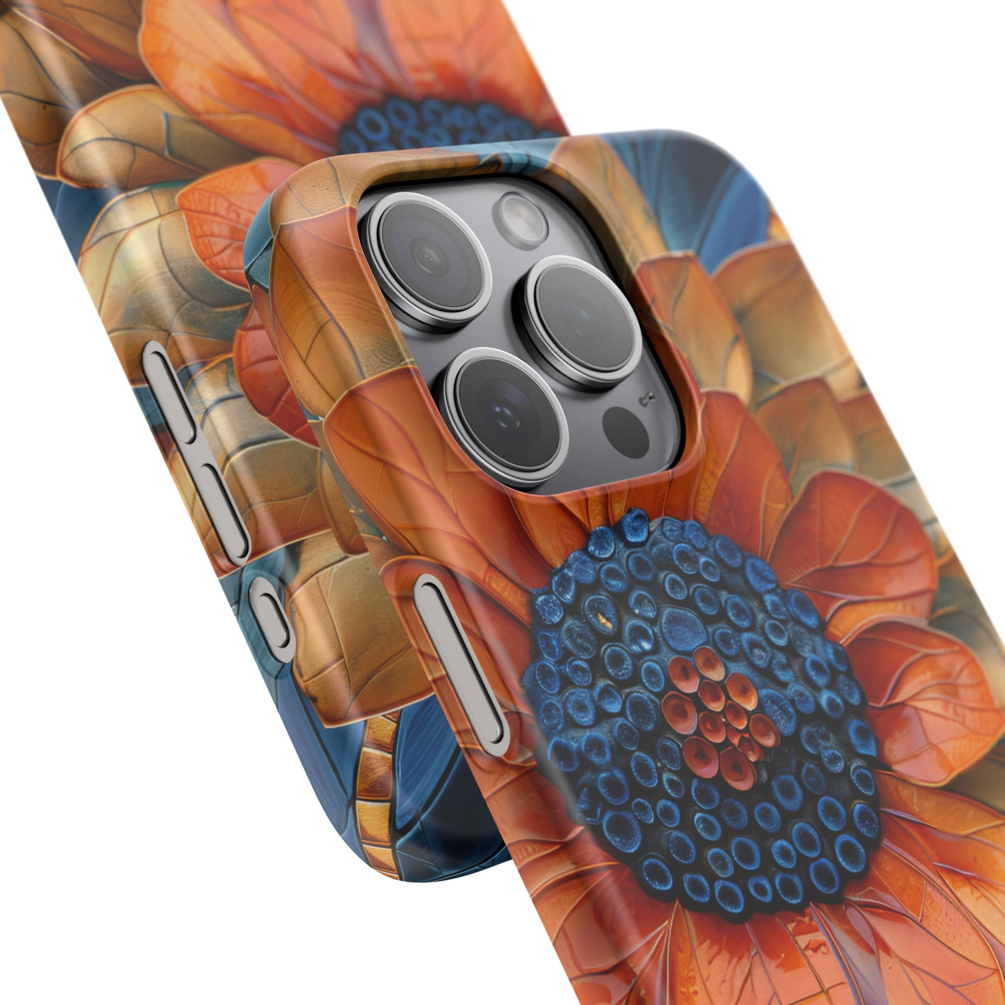 Mosaic Blossom Harmony iPhone 15 - Slim Phone Case