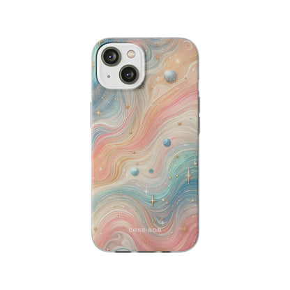 Iridescent Swirls iPhone 14 Case - Soft