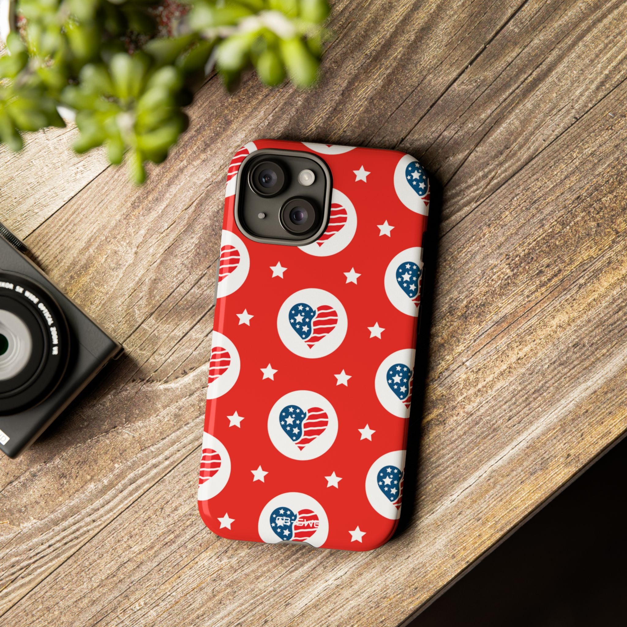 Hearts Celebrate Freedom - iPhone Case