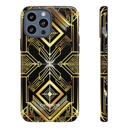 Golden Geometric Symphony iPhone 13 - Tough