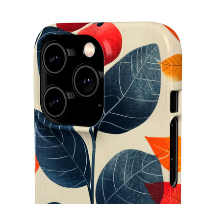 Autumn Nature Pattern - Slim iPhone 14 Phone Case