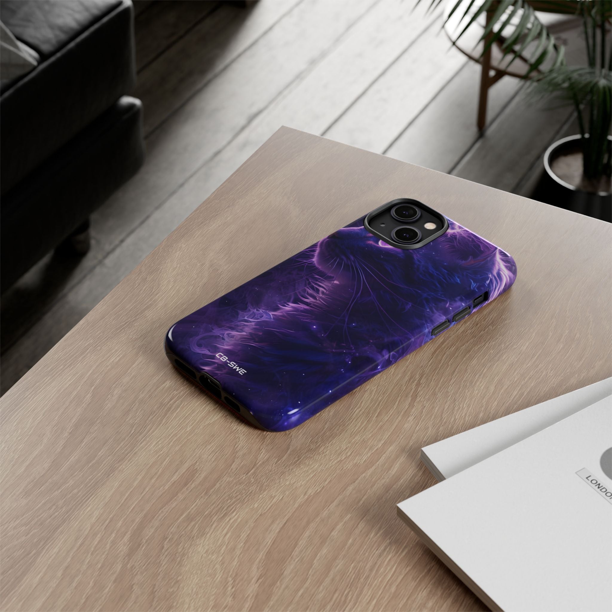 Mystical Starlit Cat - iPhone Case