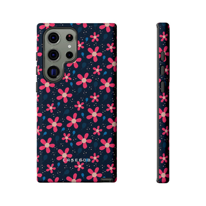 Pink Flower Pattern - Protective Phone Case