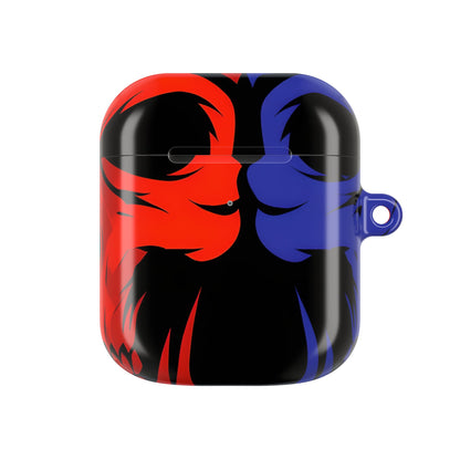 Dual Skulls RedBlue - AirPods Case