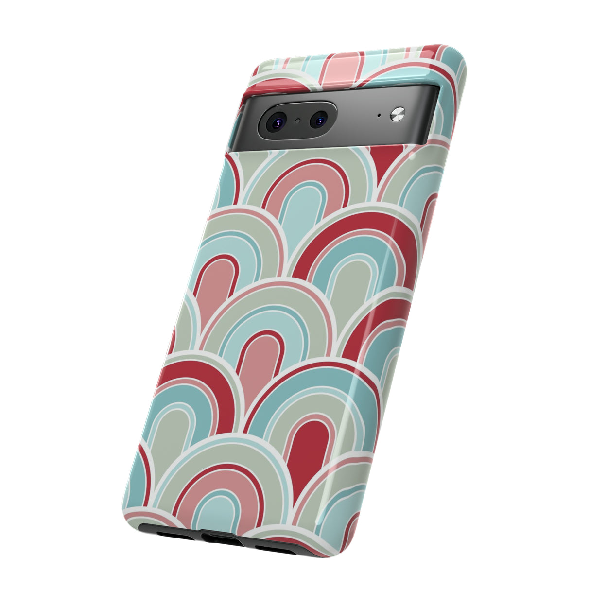 Light Blue Retro - Protective Phone Case