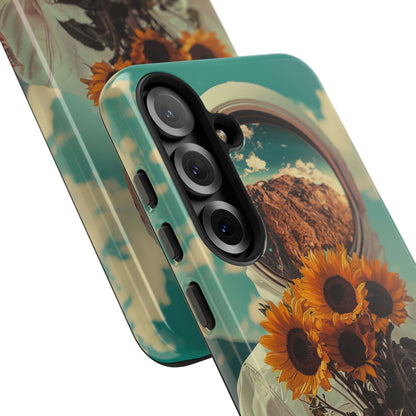 Sunflower Astronaut Samsung S25 Plus Case - Tough