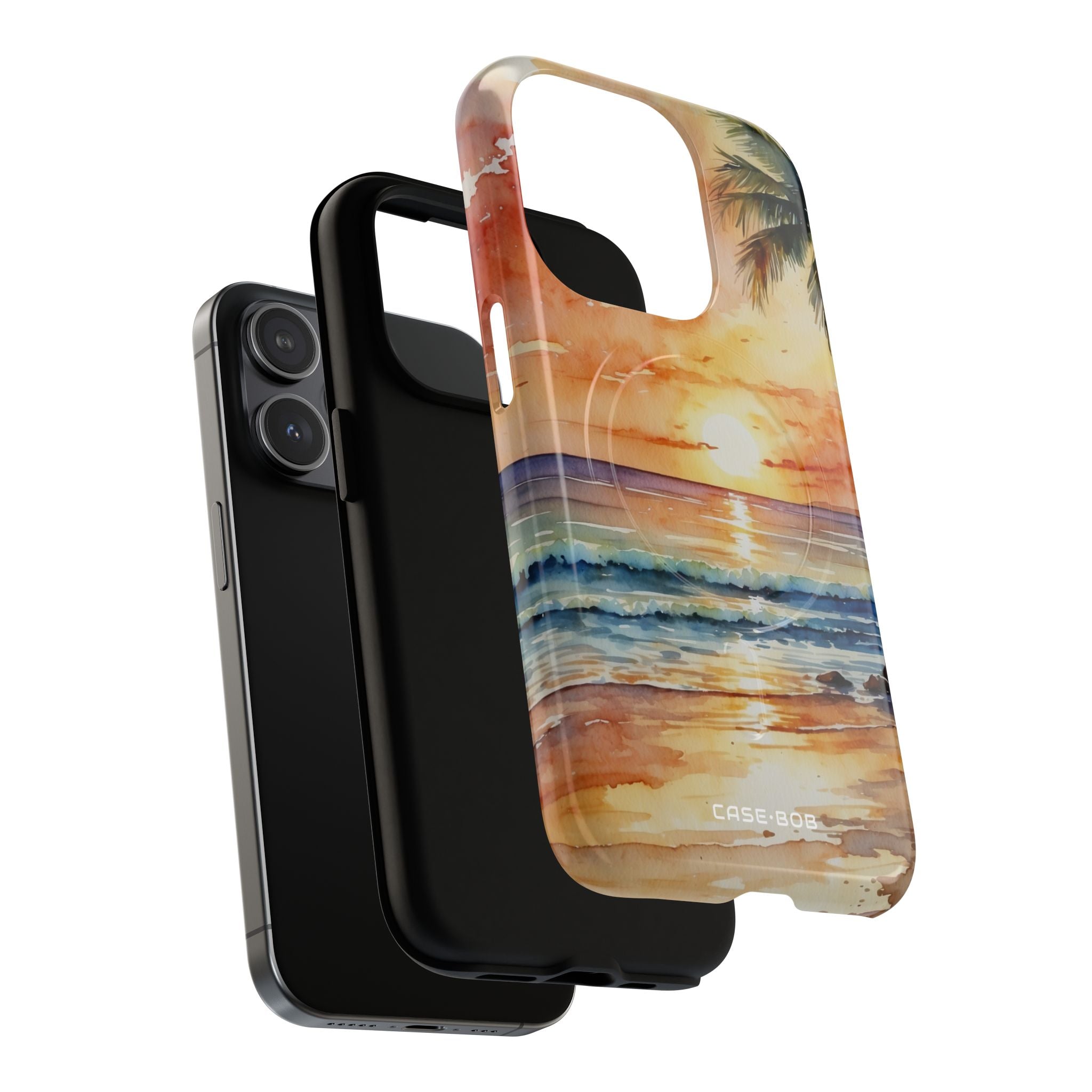 Sunset Palm iPhone 15 Pro Case - Tough+