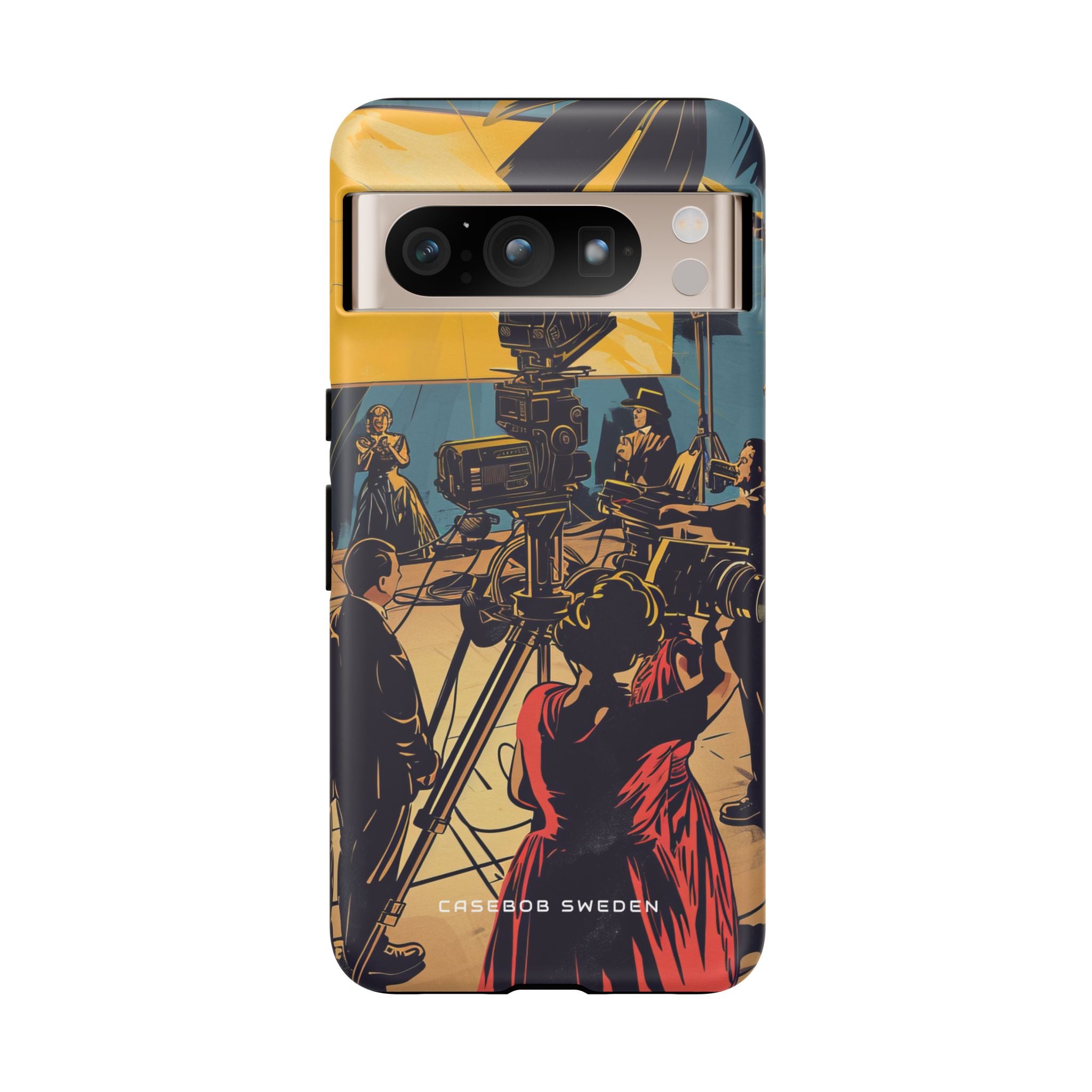 Golden Era Cinematic Spotlight Google Pixel 8 - Tough Phone Case