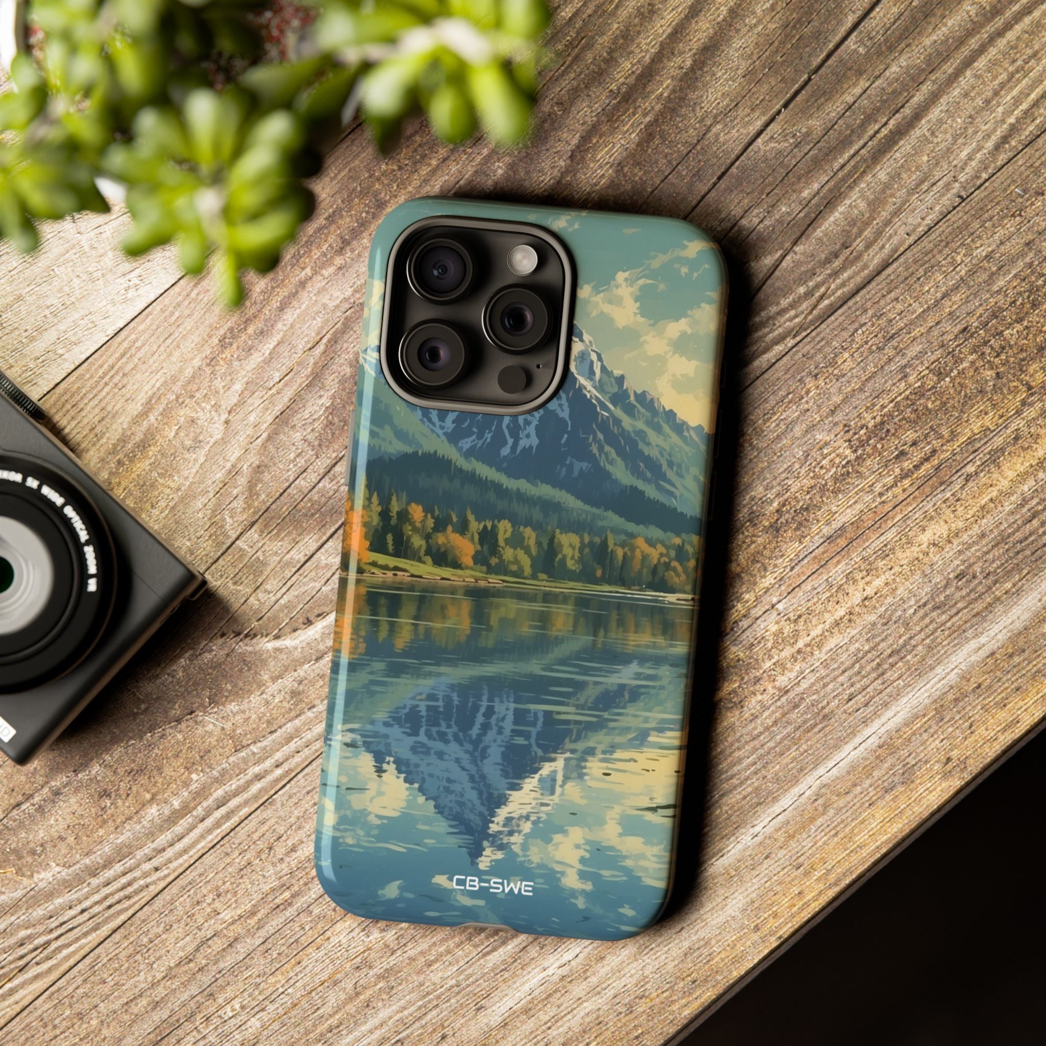 Mountain Reflects Calm - iPhone Case