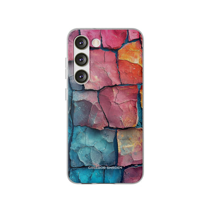 Cracked Earth Mosaic - Flexi Samsung S23 Phone Case