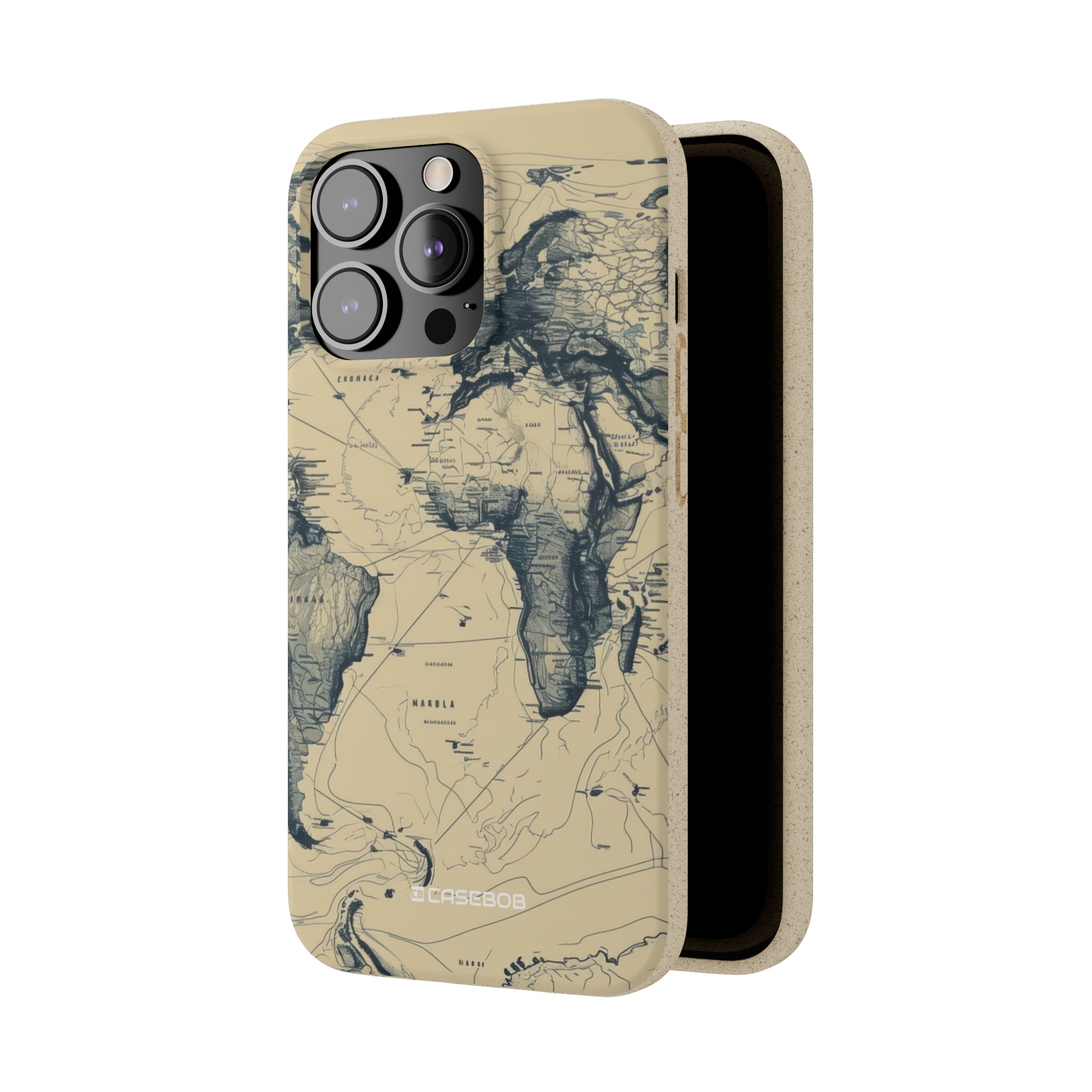 Vintage World Map | Biodegradable Phone Case