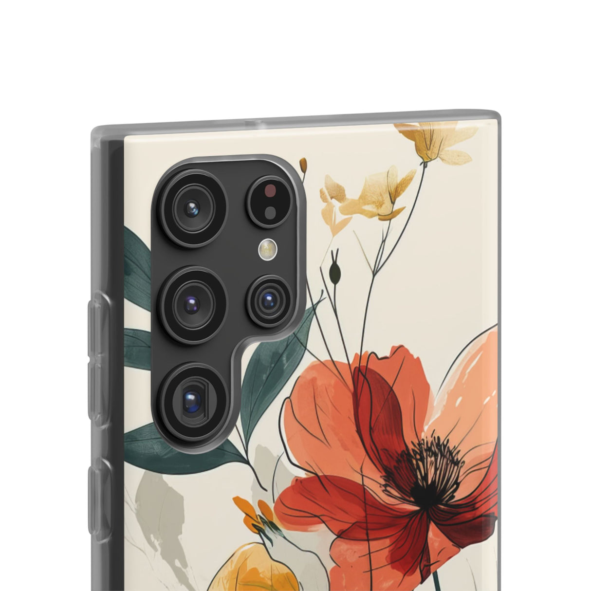 Serene Floral Harmony | Flexible Phone Case for Samsung Galaxy