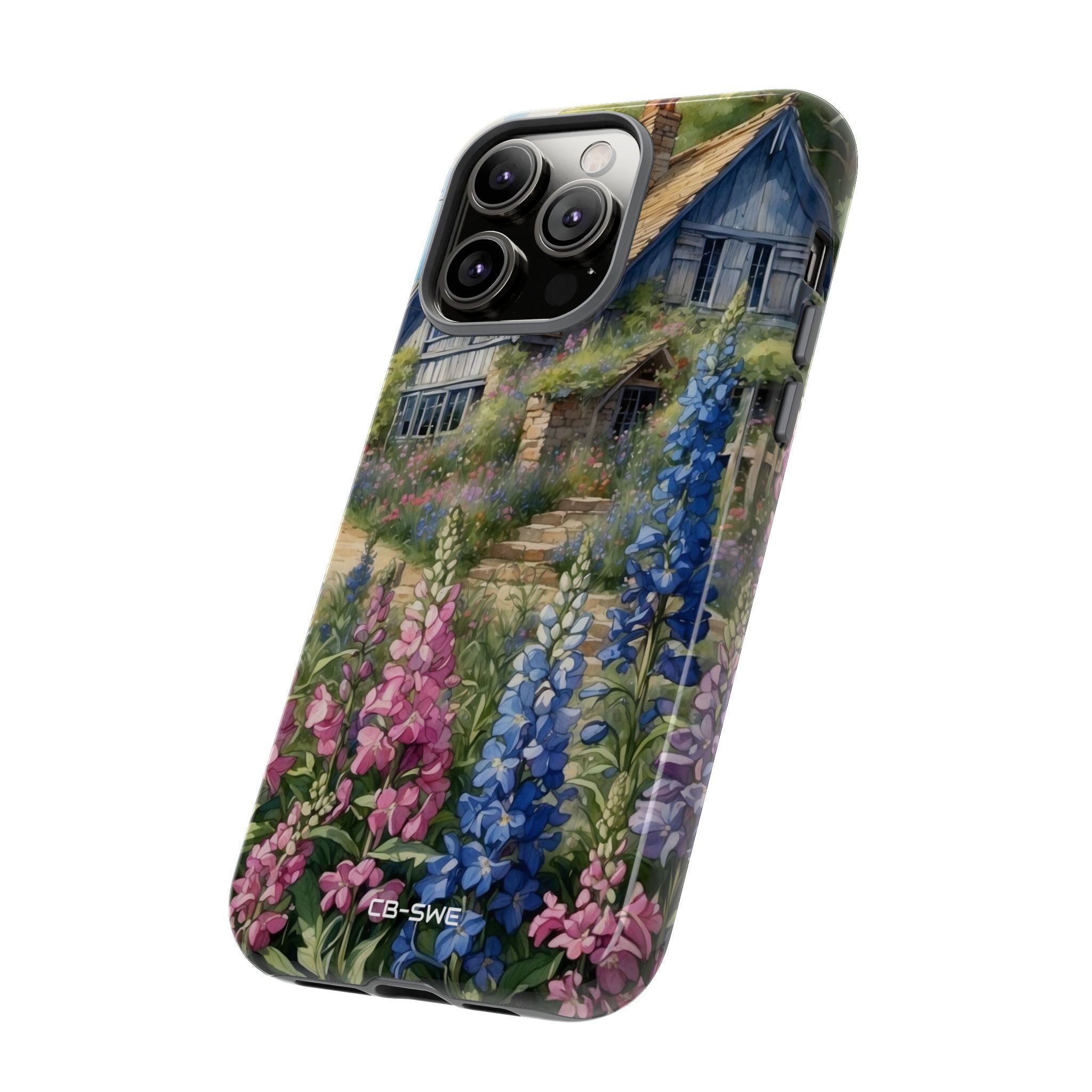 Cottage Surrounded Blossoms - iPhone Case