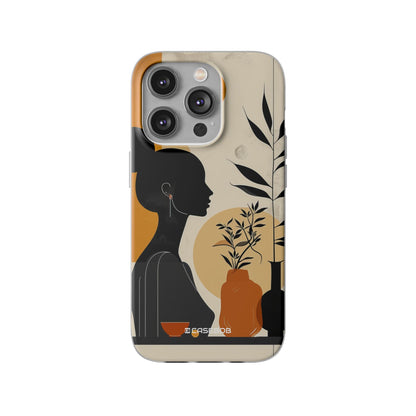 Modern Silhouette Tranquility | Flexible Phone Case for iPhone