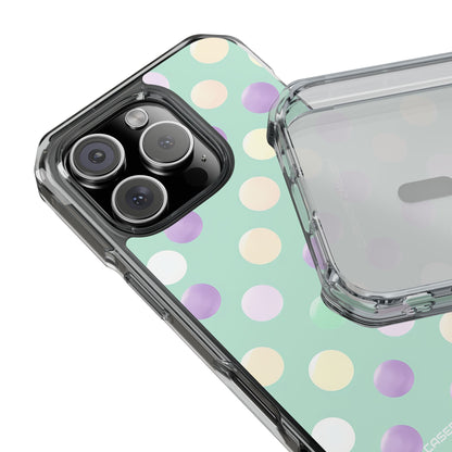 Pastel Polka Dots - Clear Impact iPhone 16 Phone Case