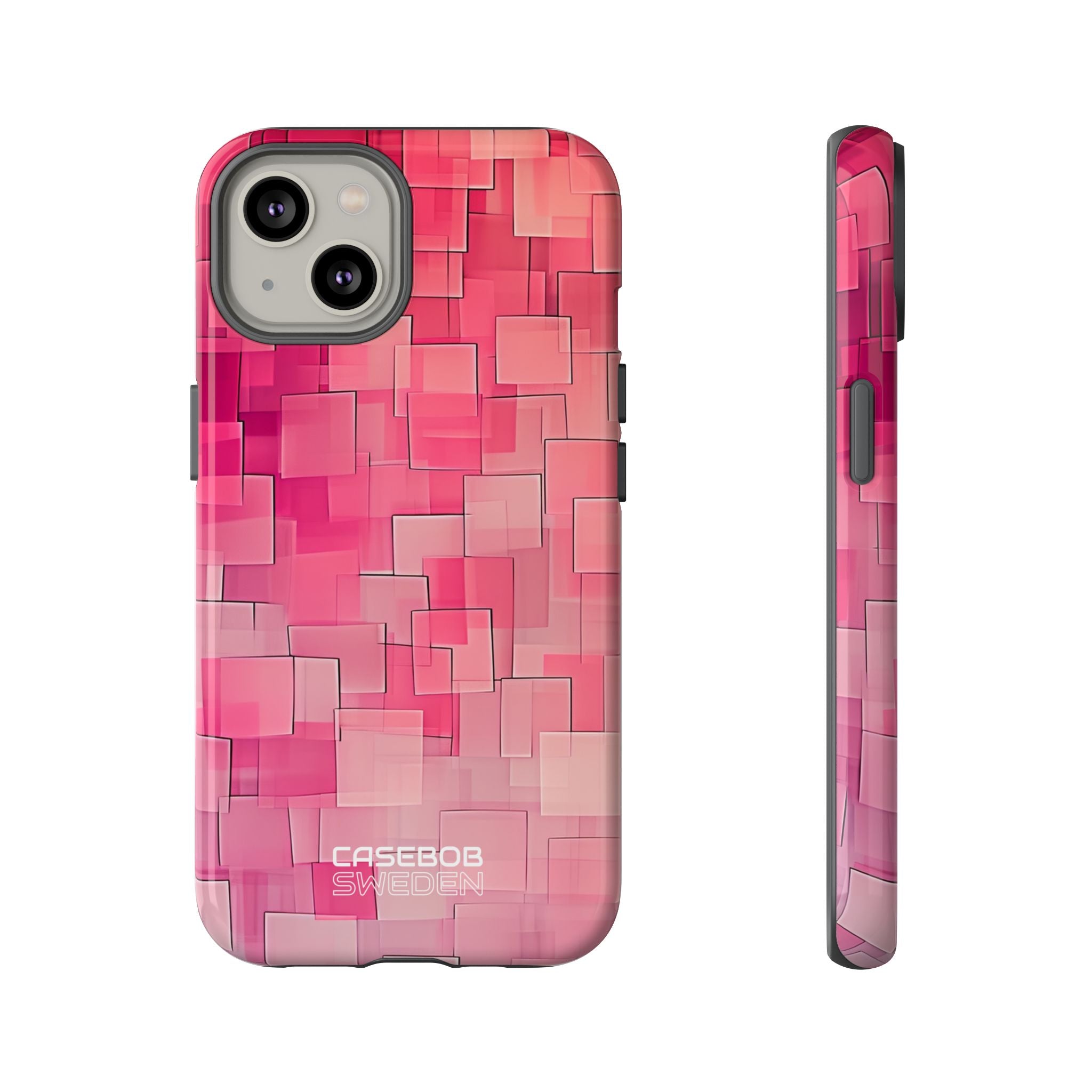 Layered Pink Geometry iPhone 14 - Tough