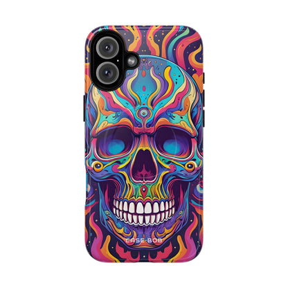 Flaming Skull iPhone 16 Plus Case - Tough+