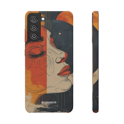 Celestial Duality | Slim Phone Case for Samsung