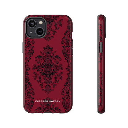 Gothic Crimson Elegance iPhone 14 - Tough Phone Case