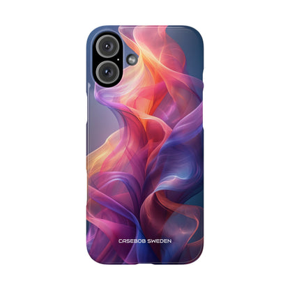 Violet Orange Flow - Slim iPhone 16 Phone Case