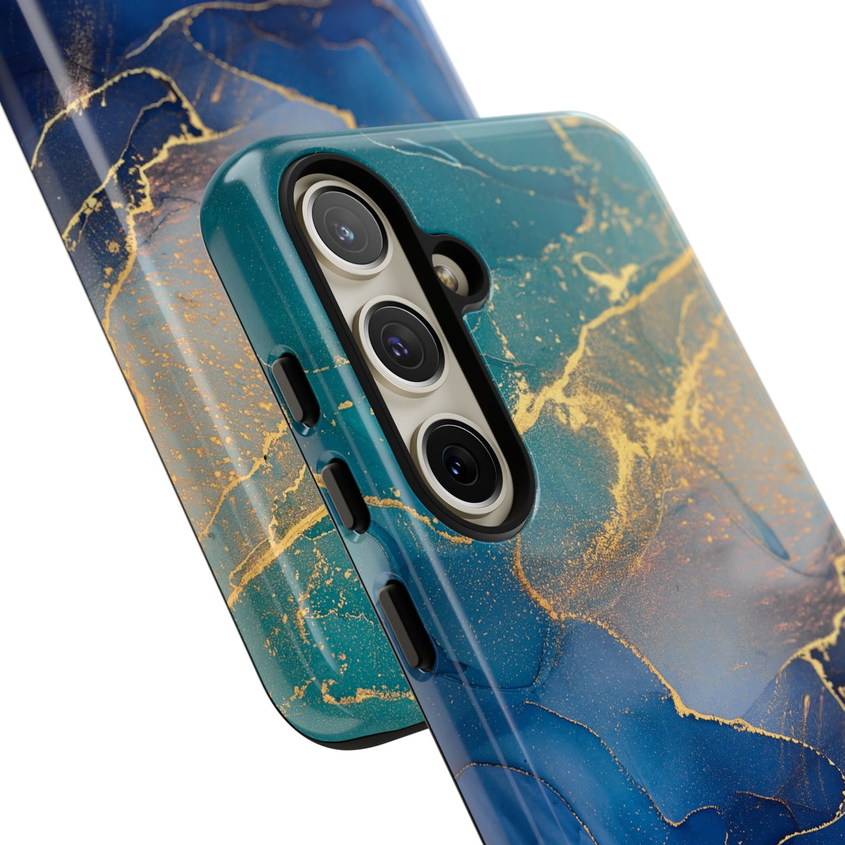 Blue Alcohol Ink - Protective Phone Case