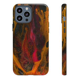 Bon Fire Ink Art iPhone Case (Protective) iPhone 13 Pro Max Glossy Phone Case