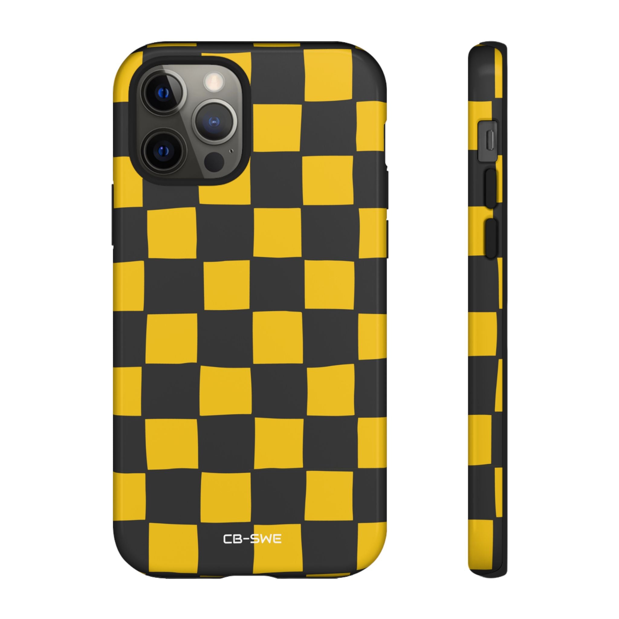 Yellow Squares Dance - iPhone Case