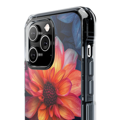 Fiery Bloom Harmony iPhone 14 - Clear Impact Phone Case