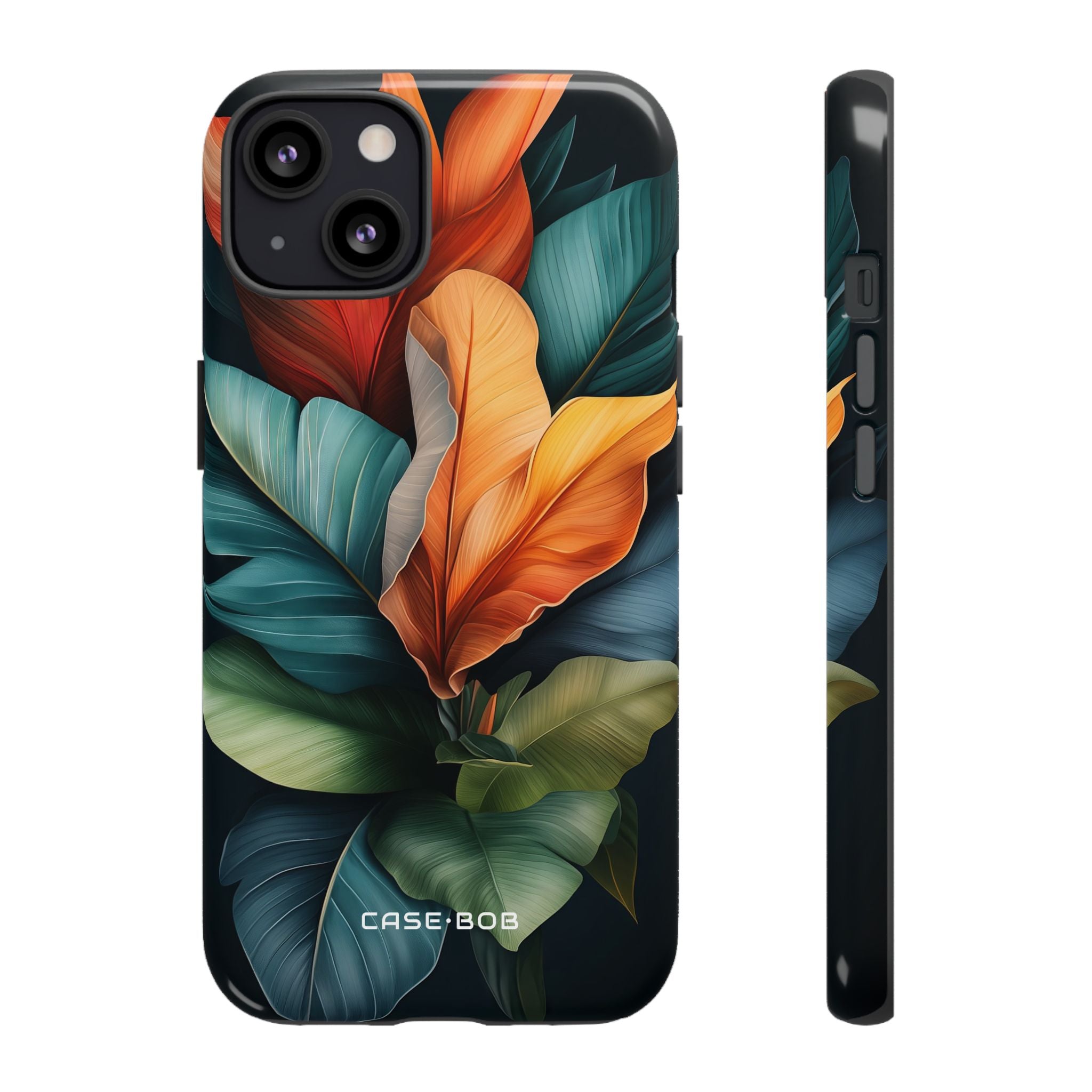 Tropical Leafburst iPhone 13 Case - Tough