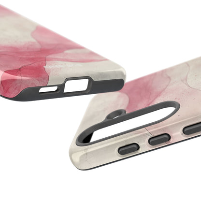 Crimson Waves Samsung S25 Case - Tough