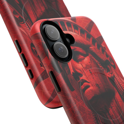 Zen Red Liberty Vision iPhone 16 | Tough+ Phone Case