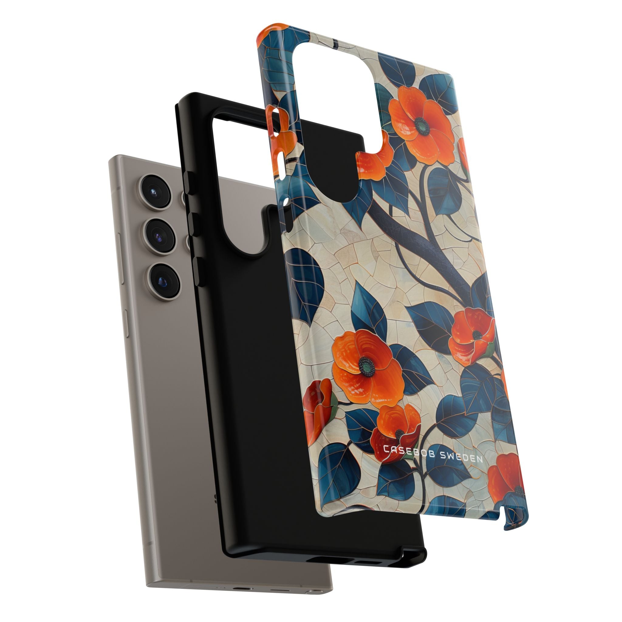 Orange Blossoms Mosaic Harmony Samsung S24 - Tough Phone Case