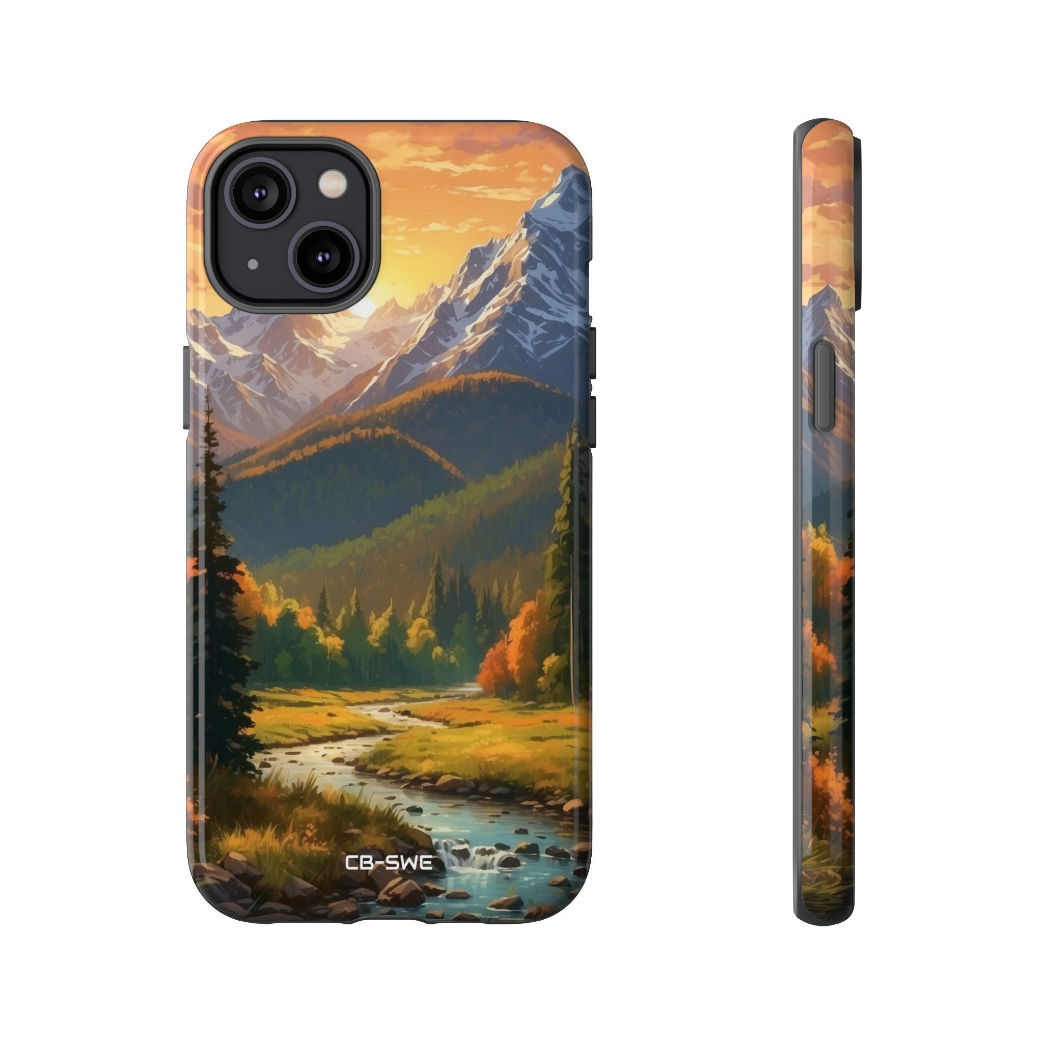 Mountain Reflections Glimmer - iPhone Case