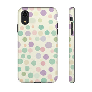 Polka Dot Pastel Harmony - Protective Phone Case