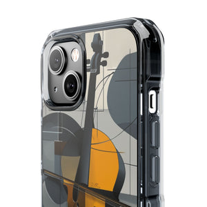 Cello Abstraction - Phone Case for iPhone (Clear Impact - Magnetic)