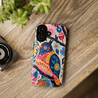 Whimsical Vintage Owl with Floral Charm iPhone 16 - Tough Phone Case