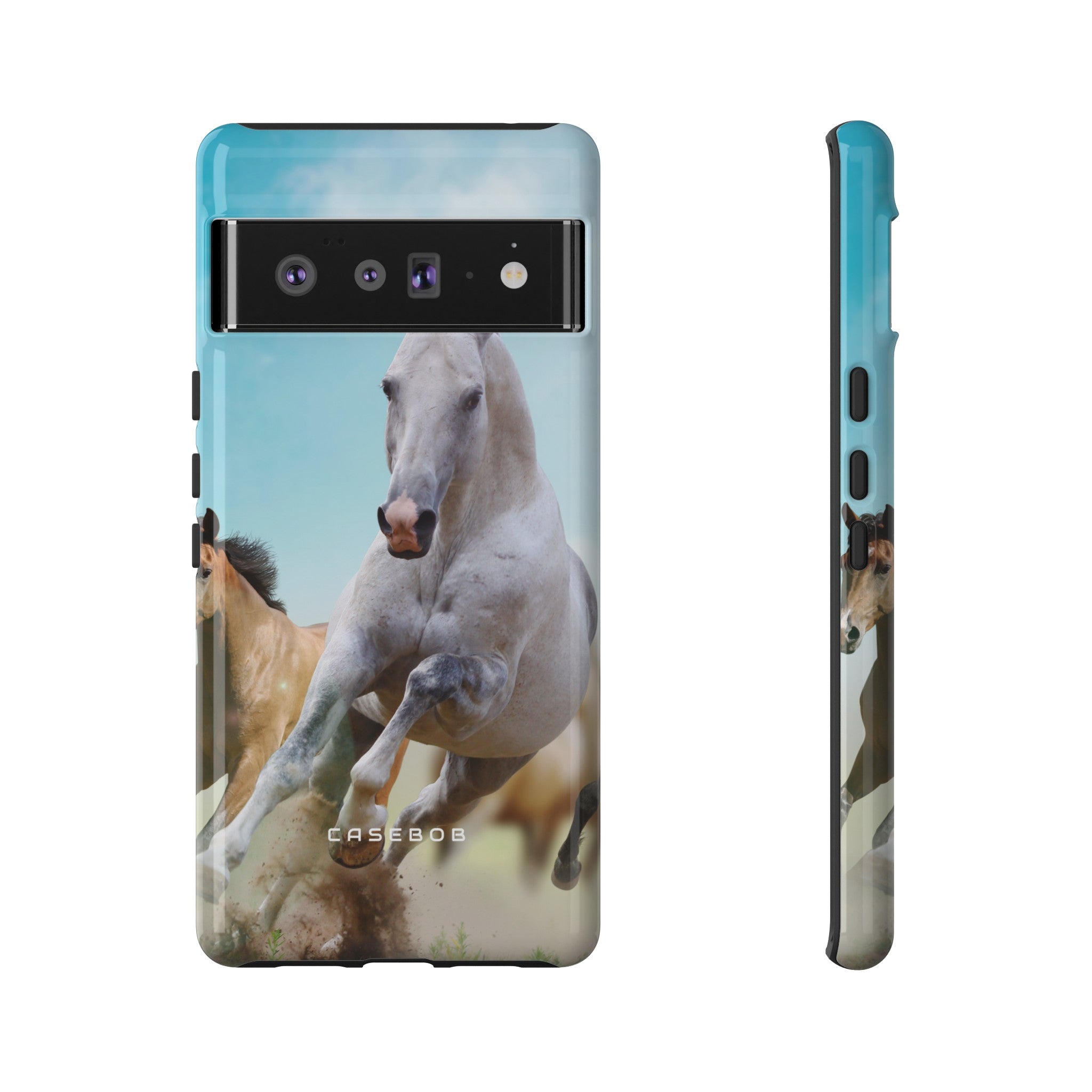 Blue Sky Horses - Protective Phone Case