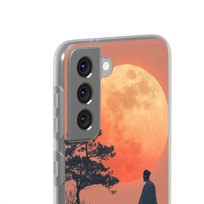 Zen Tranquility Under a Red Moon Samsung S21 - Flexi Phone Case