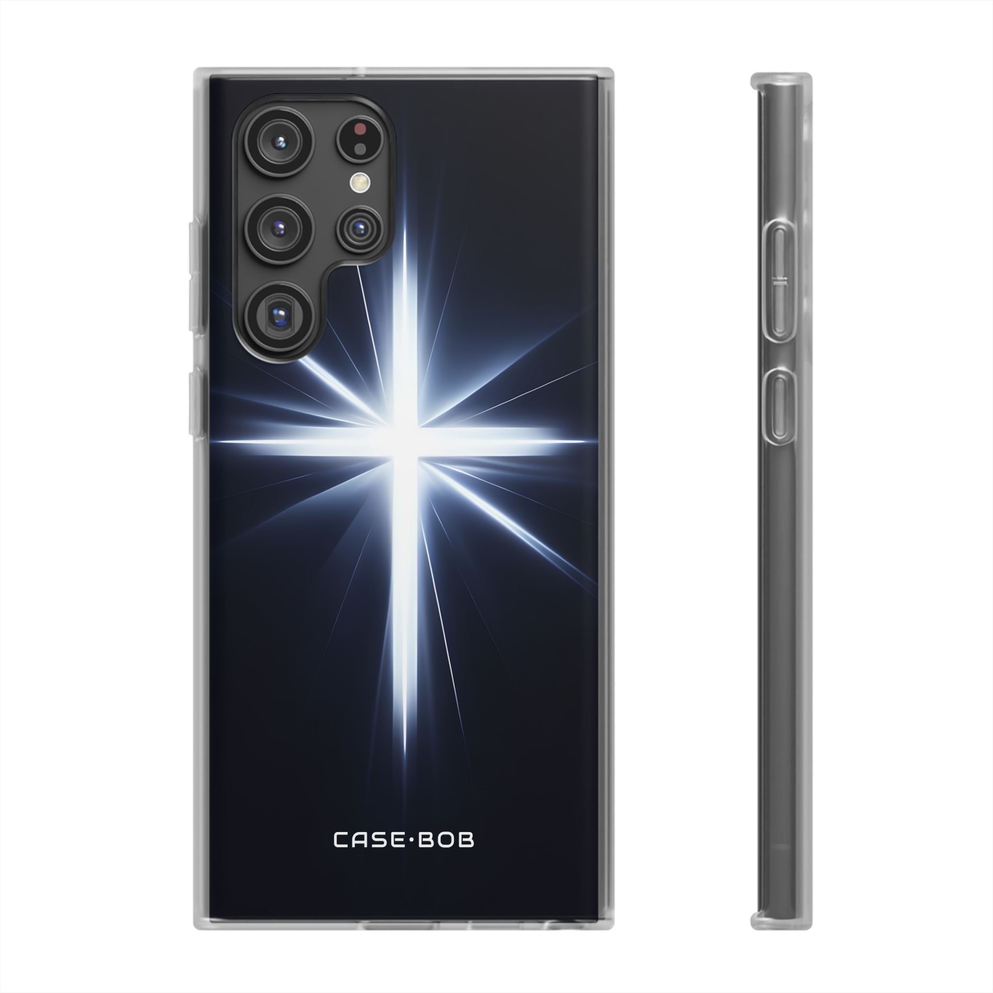 Glowing Crossburst Samsung S22 Ultra Case - Soft