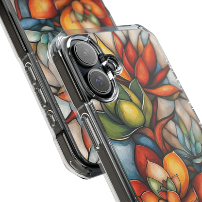 Vibrant Succulent Glow iPhone Case - Impact