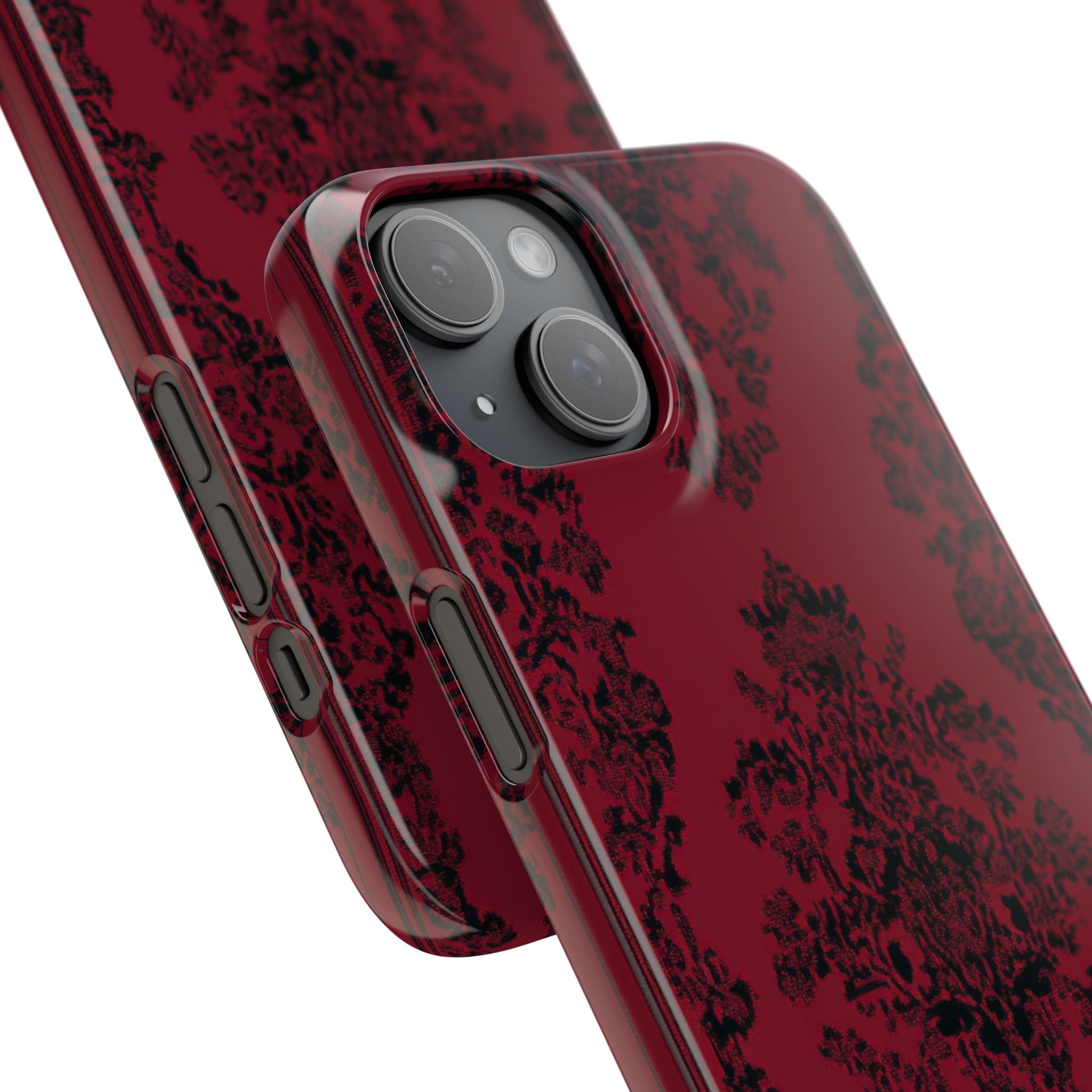 Gothic Crimson Elegance iPhone 15 - Slim Phone Case