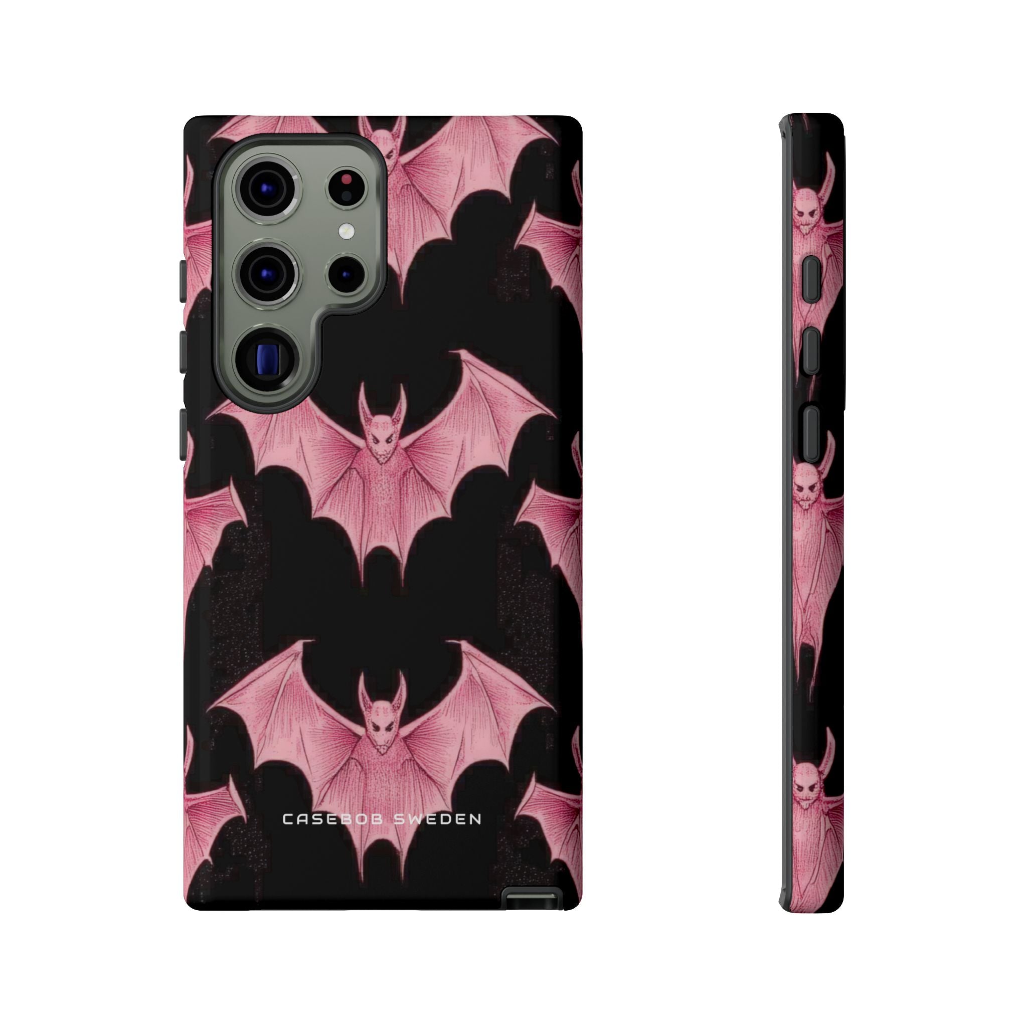 Gothic Pink Bats Aflame Samsung S23 - Tough Phone Case