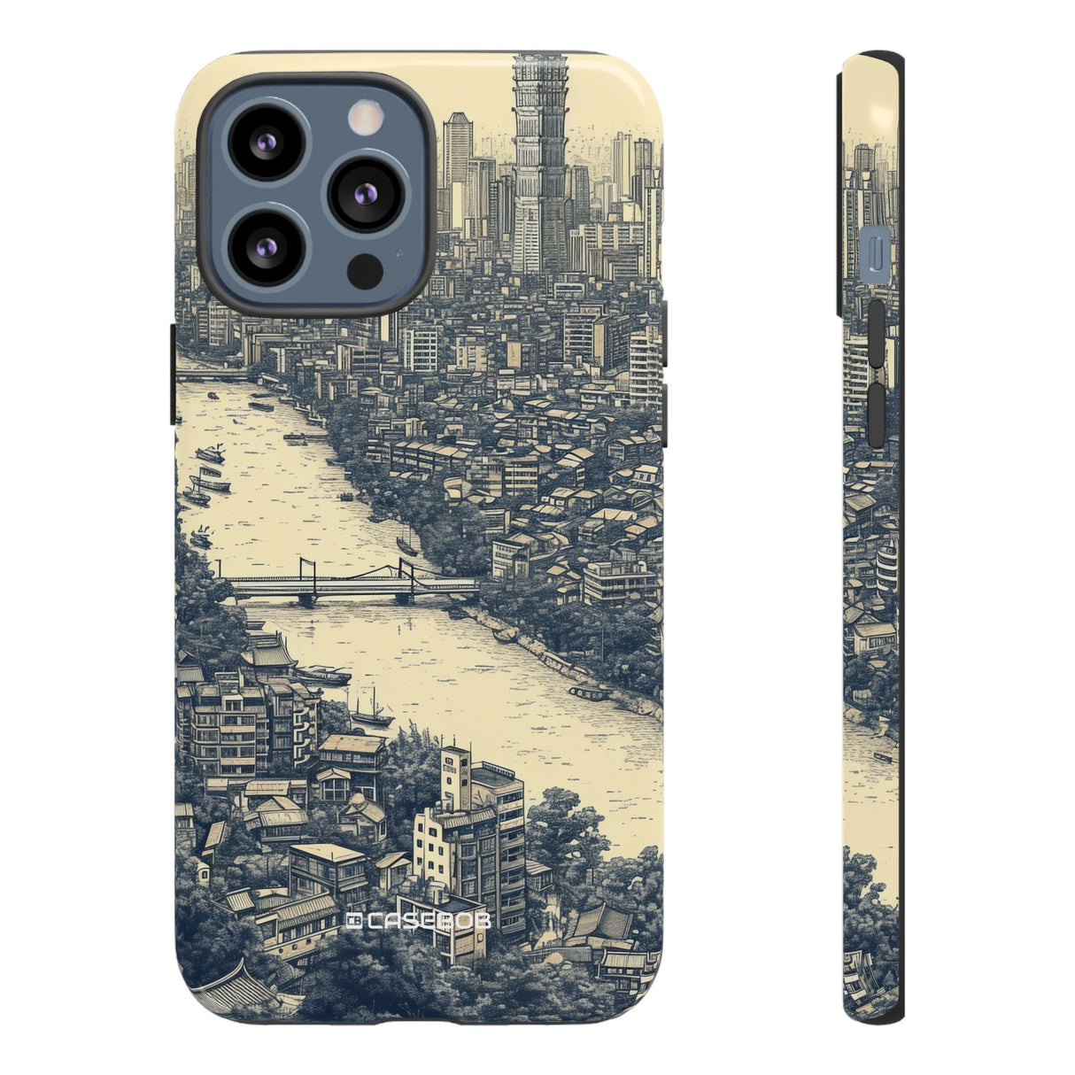 Nostalgic Metropolis | Protective Phone Case for iPhone