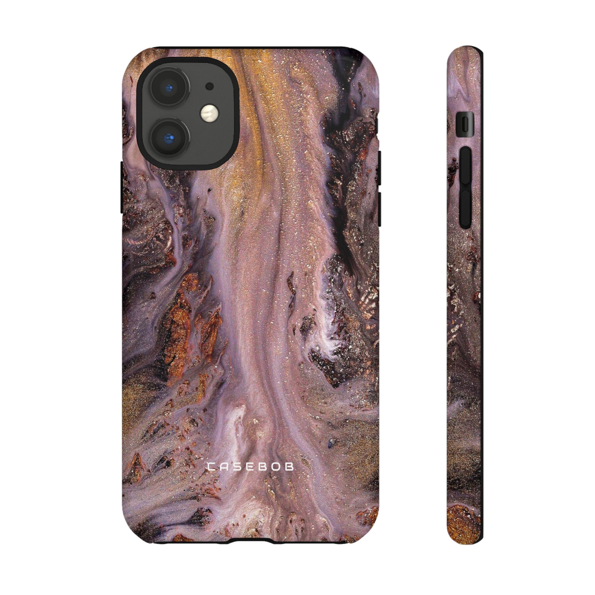 Pink Marble Ink Art - Protective Phone Case